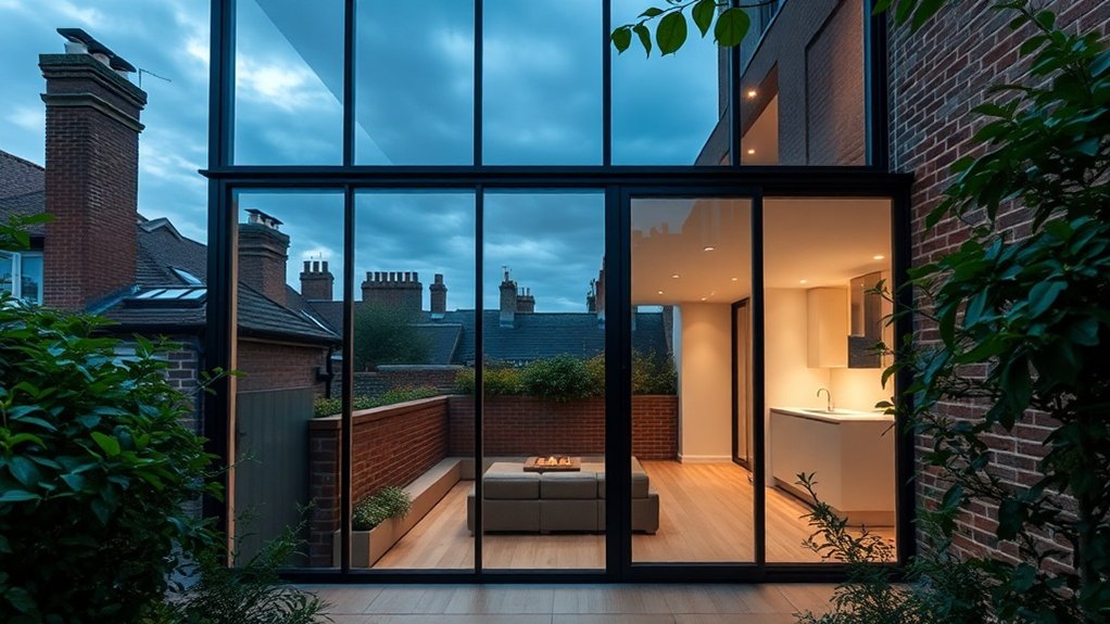 Glass Extension Walls Bellingham