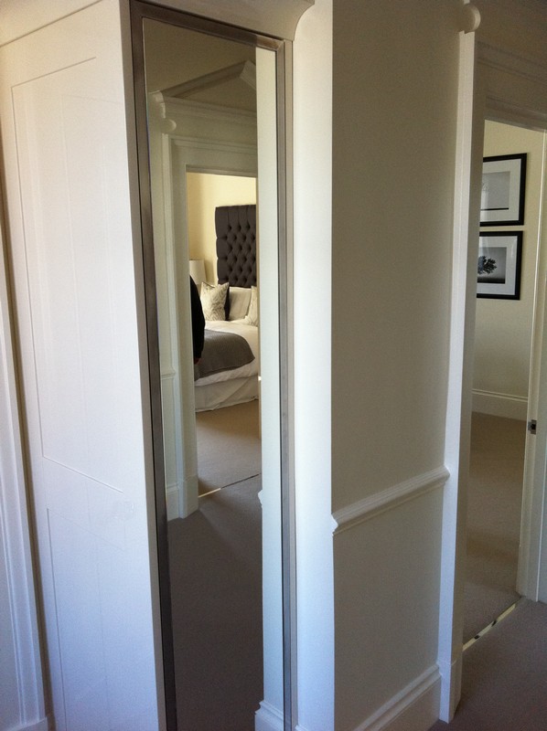 Full-length wardrobe mirror fitted in Bellingham home